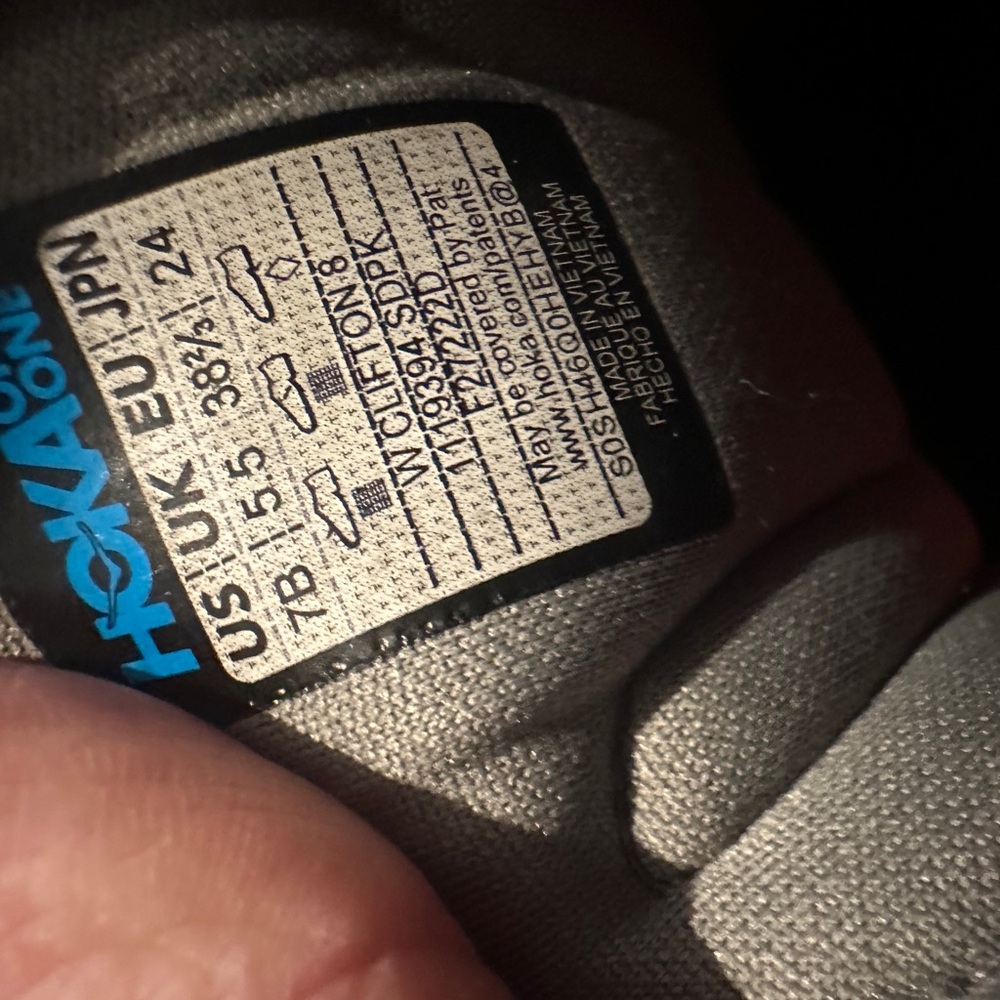 Hoka Gray and Orange Athletic Shoes - Picture 5 of 5